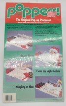 Vtg 3D Christmas Pop Up Placemat Poppers Eileen Hirsch 1989 gift Envelop... - $9.98