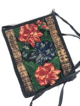 Vintage Artisan Embroidered Crossbody Purse Rose Tattoo Made in Guatemal... - $27.86 CAD