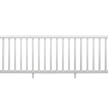 8ft x 36 in White Rail Kit Exterior Vinyl Railing Stair Deck Outdoor Por... - £120.20 GBP