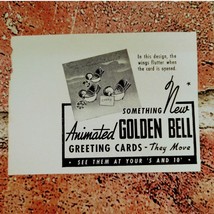 1941 Animated Golden Bell Greeting Cards - Original Vtg PRINT AD Ephemera - $7.91