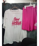 Woman&#39;s Unbranded 2-Piece Shirt And Biker Short Set Sz 5XL 9001ARE - €18,62 EUR