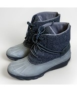 Sperry Saltwater Duck Boot Womens Size 7.5 Rain Snow Wool Charcoal Gray ... - €29,23 EUR