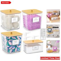 Efficient 0.66 Gallon Container Set for Laundry Pods &amp; Household Essentials - $54.40