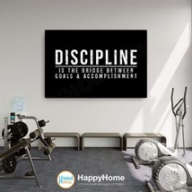 Discipline Definition Wall Art Home Gym Decor Workout Room Fitness Prints -P602 - £19.68 GBP+