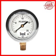 Durable 2-1/2&quot; Pressure Gauge with Brass Internals and Glycerin Fill - 0... - $668.91 MXN