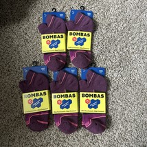 Womens Bombas Performance Hex Tec Running Socks Purple 5 pairs Sz Med 8-... - €23,96 EUR
