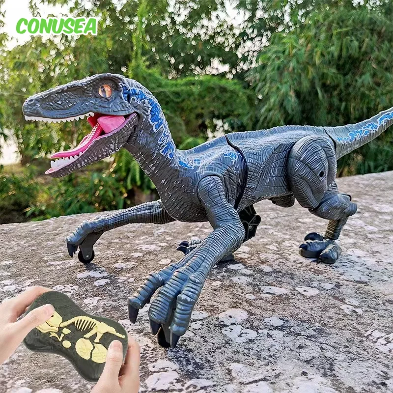 RC Dinosaur Raptor Robot electronic Intelligent 2.4G Remote Control Animals - £55.50 GBP+