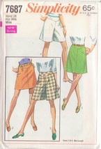 Simplicity Pattern 7687 Size 24 Misses&#39; Skirt Or Pantskirt In 2 Lengths Uncut - £2.35 GBP