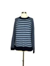 Time and Tru Women&#39;s Super-Soft Blue Stripe Pullover Sweater Size X-Large - £15.82 GBP