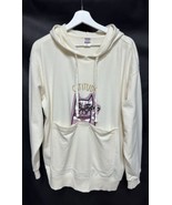 Skechers Bobs Ivory Pullover Hoodie “Catitude” w Kangaroo Pouch L - $22.74