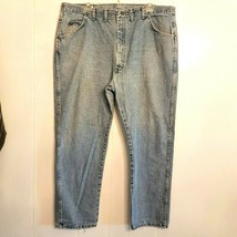 Wrangler Blue Jeans 42 x 30 Regular Fit Straight Leg Stonewashed Denim 96501DS - £15.82 GBP