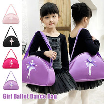 Kids Girl Ballet Dance Bags Lovely Handbag Shoulder Bag Tote Zipper Back... - £10.51 GBP