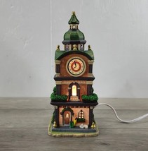 Lemax Caddington Village Village Clock Tower # 65397 - Retired with Box &amp; Light - £38.66 GBP