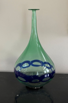 Vintage Murano Mid Century Signed Gino Mazzuccato 14 3/4&quot; high Vase - £196.59 GBP