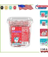 Resealable Tub of Mini Candy Canes - 260 Peppermint Delights for Celebra... - $39.86 CAD