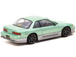 Nissan Silvia S13 VERTEX 1/64 Diecast Model Green Metallic &amp; Gray RHD Ri... - $24.58