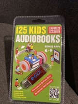 e-GO!  Kids Library 125 Kids Audiobooks, pre-loaded 8GB flash drive, new/sealed - £19.78 GBP