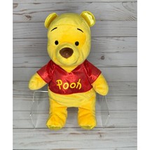 Ty Disney Winnie The Pooh Plush Toy 10&quot; Tall Soft Cuddly Bear With Red S... - $8.90