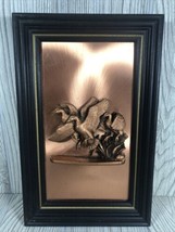 Vintage Art piece by COPPERAMA Inc., Ducks Flying signed by Victor - £14.24 GBP