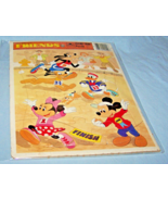 1985 Golden Frame-Tray Puzzle-WD-Disney Characters Running Race-Minnie, ... - $13.03 CAD