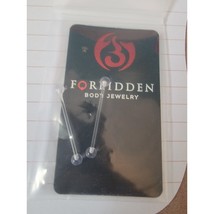 Forbidden Body Jewelry Clear Flexible Barbells – New in Package - $168.61 MXN
