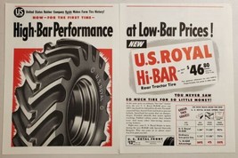 1955 Print Ad US Royal Hi-Bar Rear Tractor Tires United States Rubber - £11.62 GBP