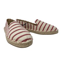 Women&#39;s Sz 8 Espadrille Striped Flats TIME &amp; TRU Slip on Casual Shoes Bo... - £17.36 GBP