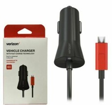 Verizon Micro USB Universal Vehículo Cargador Con Carga Rápida Tecnología - £7.87 GBP
