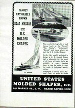 1951 Print Ad United States Molded Shapes Wolverine Boats Grand Rapids,MI - $8.98