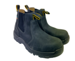 Dakota Men&#39;s 6&quot; Pull-On Aluminum Toe Safety Work Boots 6101 Black Size 9M - $151.99