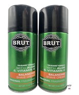 Lot of 2 BRUT 11oz Balancing Shave Cream Original Fragrance W/Aloe &amp; Vit... - £38.75 GBP