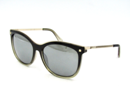 GUESS GF0302 Women&#39;s Sunglasses Cat Eye 05C Black to Crystal / Smoke Mirror #358 - £14.12 GBP