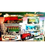 True Value 4 Car Train Set, 28 Track Pieces, Locomotive Play Xmas Songs ... - $79.19