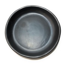 SET 6 PCS Clay Ring Dish Plate Black Clay 9.0&quot; Unglazed Handmade in La C... - £104.56 GBP