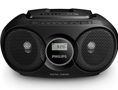 Portable Black Stereo System Boombox With Cd Player Usb Fm Radio And Headphon... Item image 3