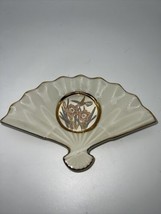 Beautiful Trinket Dish Fan With Stunning Hummingbird Design - £11.78 GBP