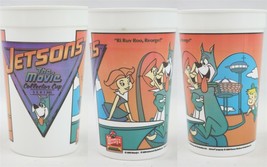 VINTAGE 1990 Wendy&#39;s Jetsons the Movie Plastic Souvenir Cup Ri Ruv Roo R... - £10.27 GBP