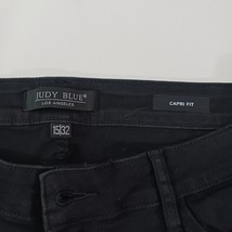 Judy Blue JB88239 Capri Fit Women's Size 15/32 Black Cotton Blend Pants (34×20) image 3