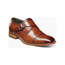 25162,Stacy Adams Leather Shoes Desmond Cap Toe Buckle Strap All Colors image 3