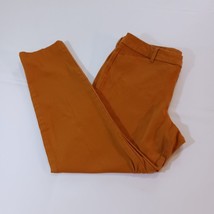 Old Navy Pixie Ankle Mid Rise Women&#39;s Orange Cotton Blend Jeans Size 12 (32x25) - £12.63 GBP