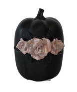 Halloween Black Pumpkin Glitter Roses Free Standing Decor (SHIPS IN 24 H... - $20.68 CAD