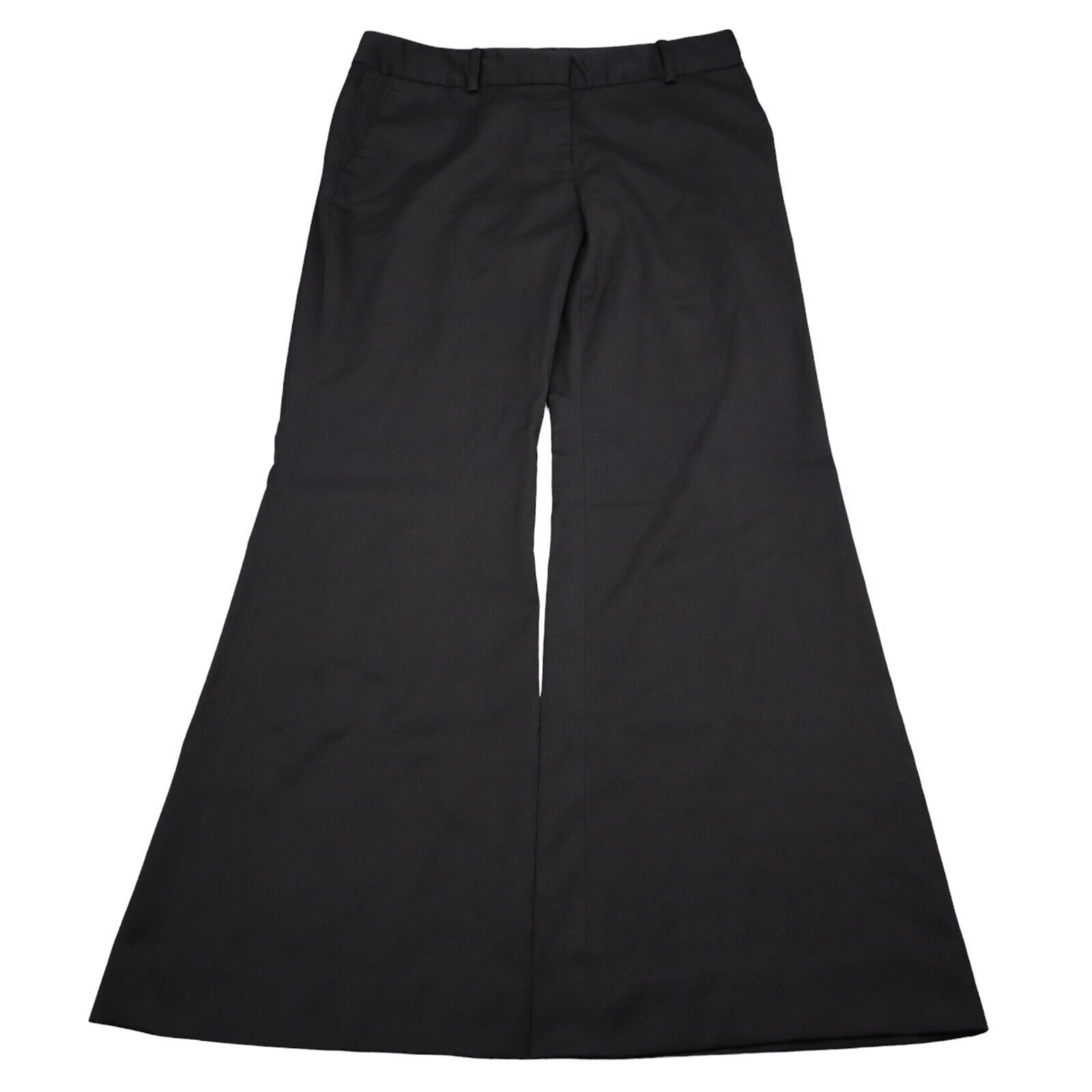 Primary image for Anne Klein Pants Womens 6P Black Petite Flared Hook Eye Zip Pocket Suit Pants