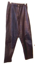 T. Edwards Genuine Black Leather Pants Sz 8   - £92.55 GBP