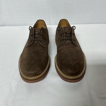 Clark’s Shoes Men&#39;s 7 M Newkirk Brown Nubuck Leather Dress Casual Extra ... - $29.90