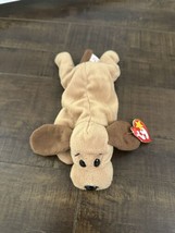 Ty Beanie Baby Bones The Dog Plush Stuffed Animal Toy 9 Inch Brown - $12.75