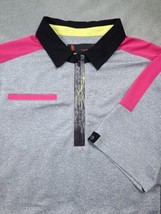 Jamie Sadoc Womens Black Short Sleeve Polo Shirt 1/4 Zip Skull Tags Golf Cycling - £12.19 GBP