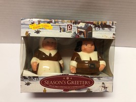 The Pilgrim Pair Salt &amp; Pepper Shakers Thanksgiving 2014 Publix - £7.90 GBP