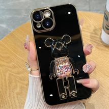 for iPhone X/XS (Color: Black) Cute Candy Cool Bear Silicone Shockproof ... - $46.00
