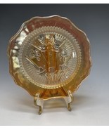 Vintage Jennette Iris Herringbone Iridescent BREAD Butter Plate Marigold... - $30.98 CAD