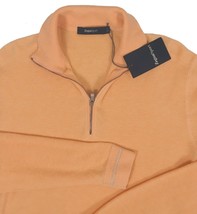 NEW Ermenegildo Zegna Sweater!  Light Orange  Cotton & Cashmere  VERY SLIM FIT - $159.99